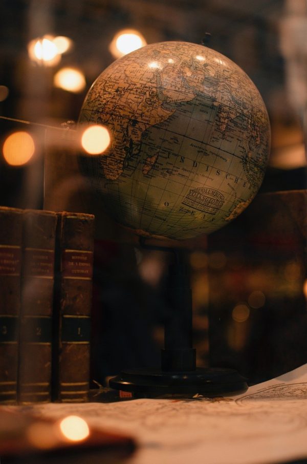 books, globe, world